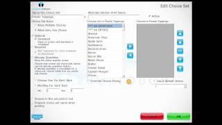 Harbortouch POS Adding a Choice Set [upl. by Shuping950]