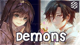 Nightcore  Demons Switching Vocals  Lyrics [upl. by Novonod378]