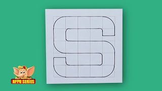 Write Block Style Alphabet S  Arts amp Crafts [upl. by Massie195]