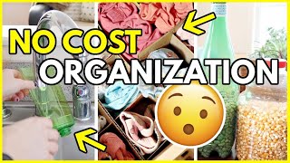 Get organized for 0 🤑🤑 25 TOTALLY FREE ORGANIZATION IDEAS [upl. by Lladnarc]