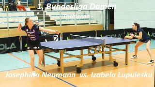 Josephina Neumann vs Izabela Lupulesku  1Bundesliga Damen [upl. by Socem136]