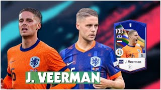 REVIEW JOEY VEERMAN EU24 FC ONLINE  nâng cấp AI  có quotsút xoáyquot so với 23TS [upl. by Belsky]