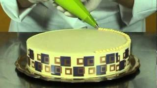 MODECOR  UTILIZZO NASTRI GIROTORTA  HOW TO USE THE AROUND THE CAKE RIBBONS [upl. by Nytsrik]