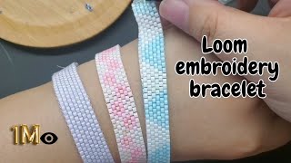 How to make Loom beaded bracelet Handmade beaded bracelets how to make pattern beaded bracele [upl. by Ativoj130]