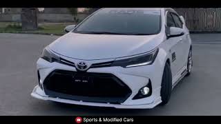 Toyota Corolla Altis Grande 1 8 Modified Air Suspension mughalking7566 Modified Carsforyou [upl. by Eiramave]