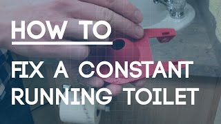 How to Fix a Running Toilet  3 Most Common Problems [upl. by Kcirde]