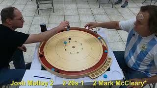 2024 Texas State Crokinole Championship SemiFinal Josh Molloy v Mark McCleary [upl. by Aicilegna]