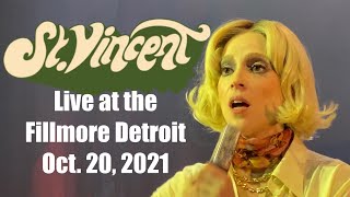 ST VINCENT Full Show Live At the Fillmore Detroit Oct 20 2021 [upl. by Asiat]