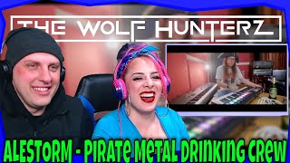 ALESTORM  Pirate Metal Drinking Crew Official Video Napalm Records  THE WOLF HUNTERZ Reactions [upl. by Dranyer]