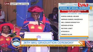 Dr Vincent Gaitho Chairperson MKU Council full speech during MKU26thGraduation [upl. by Anilegna811]