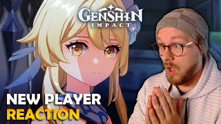 New Player Reacts to Lumine Reveal genshinimpact [upl. by Enale]