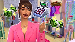 I ran a clothes store in the sims 4  Sims 4 get to work [upl. by Hengel]