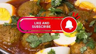 Delicious Koftay Anday Ka Salan Recipe  Easy Meatball and Egg Curry [upl. by Standush826]