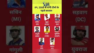 IPL 2008 Teams  IPL 2008 Captain  IPL First Season ipl ipl2008 [upl. by Nnaeirelav320]