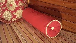 How to Make a Neckroll Pillow with Piping [upl. by Lavella558]