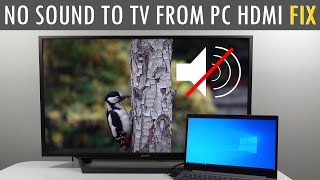 No Sound Coming From TV When Connected to Laptop HDMI🔸EASY amp SIMPLE FIX🔸 [upl. by Giovanna]