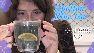 Trying Mariage Freres Apollon blue tea [upl. by Llerat]