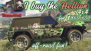 I buy the removed Hellion 4X4 for 860650 OffRoad FUN  GTA 5 Online [upl. by Godliman]