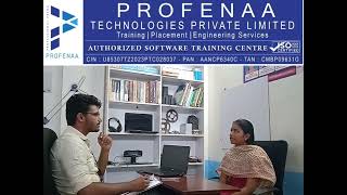 Mock Interview held by Profenaa Technologies CSE  Student Full stack development Course profenaa [upl. by Pettiford439]