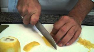 Chef Dave Tips How to zest a lemon [upl. by Jolynn128]