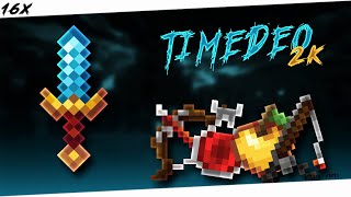 TimeDeos 2K Revamp  Texture Pack PvP for Minecraft BEDROCK 119X [upl. by Ahsaeit]