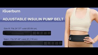 Universal insulin pump belt comfy abdominal belt great for active lifestyles [upl. by Akenom]