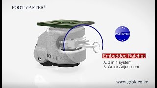 FOOT MASTER leveling caster gdok [upl. by Sarson]