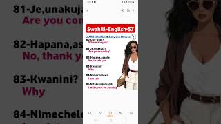 Swahili to English lessons love music swahili teachers [upl. by Enomsed]