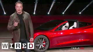 Tesla Unveils New Electric SemiTruck and Roadster  WIRED [upl. by Mandy422]