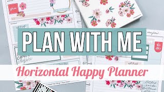 Plan With Me  Horizontal Layout Happy Planner Spread for One of my Patrons [upl. by Christel]