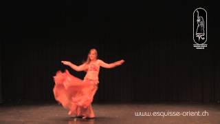 Lolita Hutmacher  Esquisse dOrient Bellydance Competition 2014  Non professional category [upl. by Martyn615]