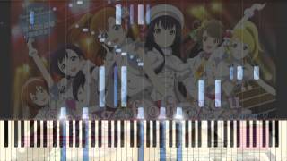 Love Live Aishiteru Banzai Piano Synthesia Tutorial [upl. by Nev418]