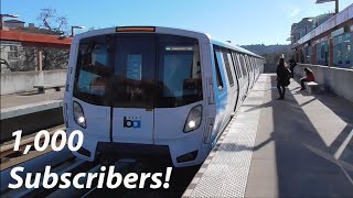 BARTs Fleet of the Future Pleasant Hill  Embarcadero 1000 Subscriber Special [upl. by Kwabena245]