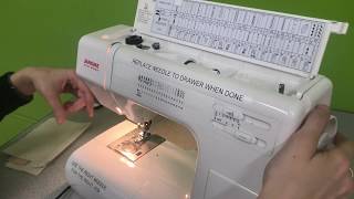 Threading amp Sewing with the Janome New Home Sewing Machine at MakeHaven [upl. by Jedediah]