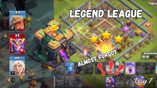 Legend League TH14 vs TH16 Trying to get 6k🏆 Day 7 [upl. by Killigrew226]