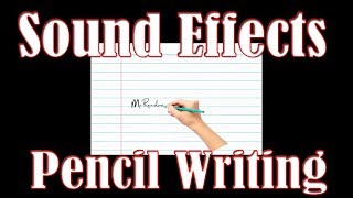 Sound Effects Pencil Writing [upl. by Cohin993]