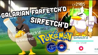 Galarian Farfetchd amp Sirfetch’d in Pokemon GO  How good is it in pvp [upl. by Heinrich]