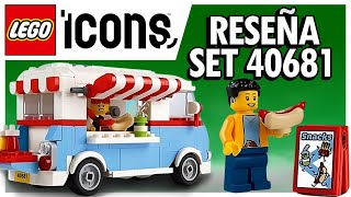 🚌 Construyendo sabores 🌭🥤 Reseña  LEGO Icons 40681  Camión de Comida Retro [upl. by Flo]