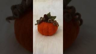 NEEDLE FELTING Pumpkin Tutorial [upl. by Markiv]