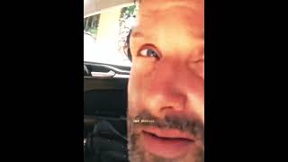 Legendary car scene with Andrew Lincoln  The Walking Dead shorts [upl. by Aitselec]