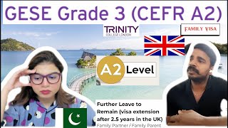 A2 English Test SELT Spoken Exam GESE Grade 3 Visa Extension Life in the UK [upl. by Ellezaj116]