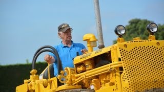 Fully restored 1948 Caterpillar D2 Dozer Pushing dirt in Holland HD [upl. by Levey]