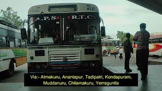 Kalyanadurgam To Kadapa Bus  Kalyandurg to Kadapa Bus Details  Kadapa To Kalyanadurgam Bus [upl. by Cibis]