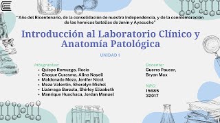 PA1  VIDEO EDUCATIVO  INTRO AL LAB CLIN Y ANAT PATOL [upl. by Truman]