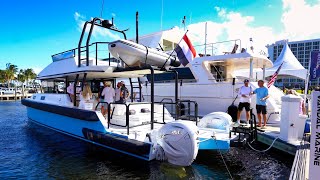 Fort Lauderdale Boat Show 2023 Full Walkthrough Amazing Yachts and Boats  Part 2 [upl. by Aloap]