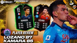 LOZANO 87 RTTF E KAMARA 85 RTTF PLAYER REVIEW  FIFA 22 PLAYER REVIEW [upl. by Elleined]