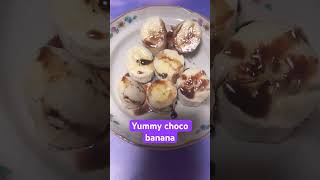 Yummy choco banana fypシ゚viral yummy chocobanana dessert short shortvideo food fruit [upl. by Jarrow]