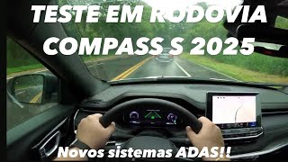 Teste em Rodovia Jeep Compass S T270 2025  Testando os NOVOS Sistemas ADAS em Rodovia [upl. by Treb]