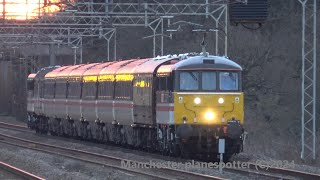 4K The Ayr Extension With Class 86101 Tnt 87002 On 1Z29 Seen Passing At Acton Bridge On 130124 [upl. by Atinihc]