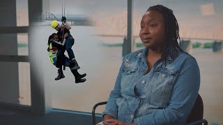 Semi driver miraculously rescued after Louisville bridge crash shares her story [upl. by Herrick732]